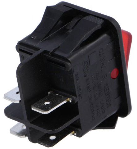Interruptor basculante 2 posições estáveis - OFF-ON - 250VAC 16A (4 pinos)