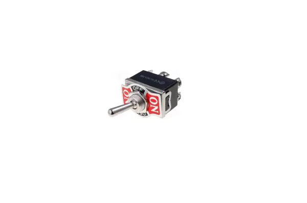 Interruptor de alavanca 3 posições estáveis - ON-OFF-ON - 250VAC 10A (6 pinos) - preto