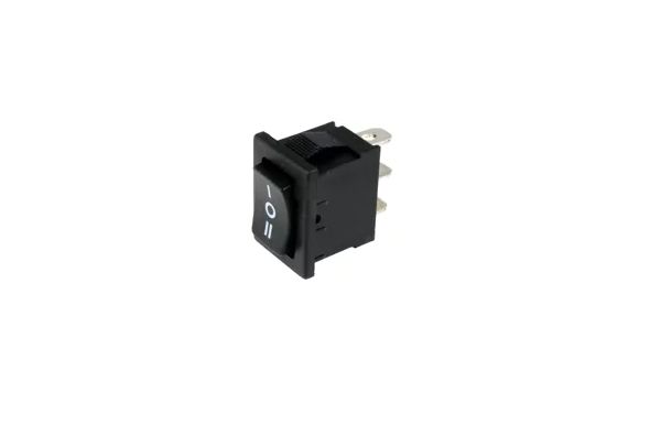 Botão basculante 1 posição estável unipolar (ON)-OFF-(ON) (I/0/II) SP3T 250V 6A