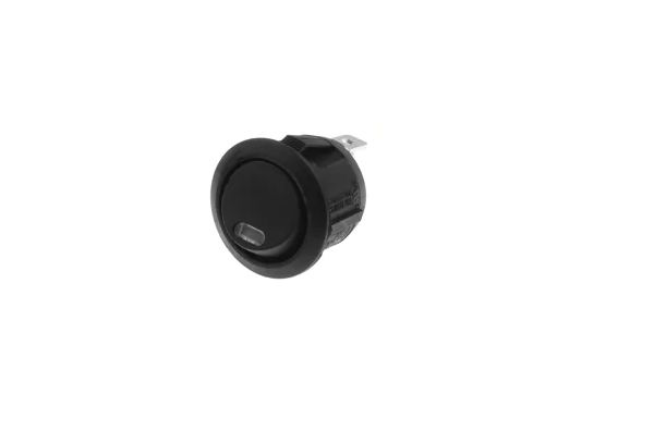 Botão basculante 1 posição estável - (ON)-OFF - 12VDC 20A (3 pinos) - LED 12VDC vermelho - SCI