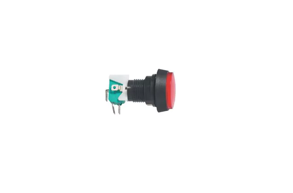 Botão de pressão ON-(ON) 250V 10A vermelho