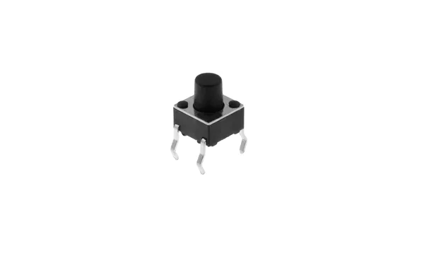 Botão miniatura 6x6x7mm SPST-NO 12VDC 50mA THT 2.5N