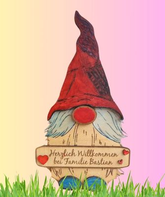 Willkommensschild Zwerg Willkommensschild Zwerg