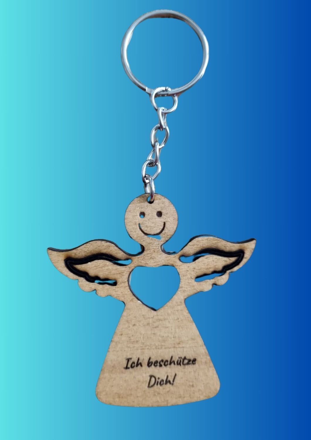 Schlüsselanhänger Schutzengel " ich beschütze Dich"