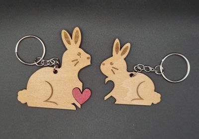 Schlüsselanhänger  " Hasen"