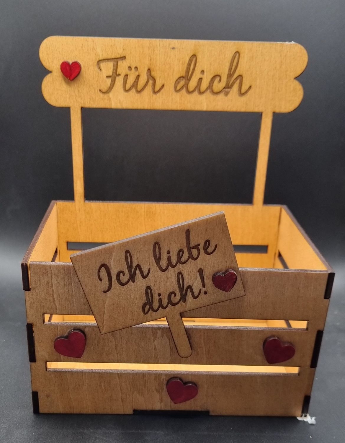 Kiste aus Holz “ Für Dich”