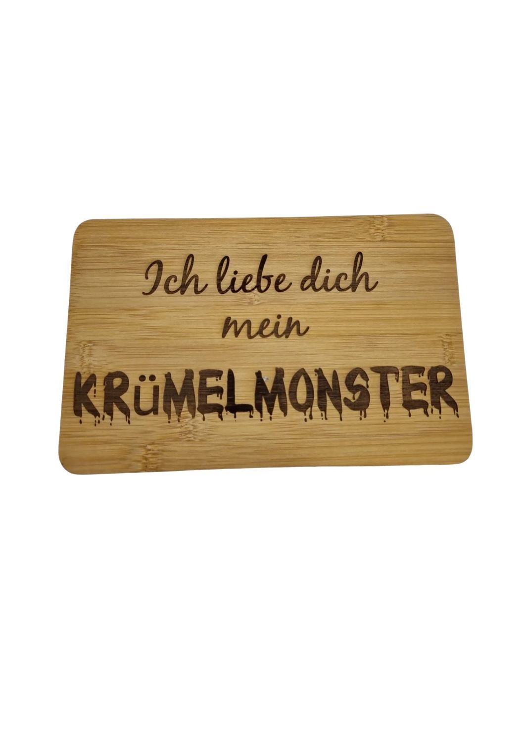 Holz Frühstücksbrett “Krümelmonster”