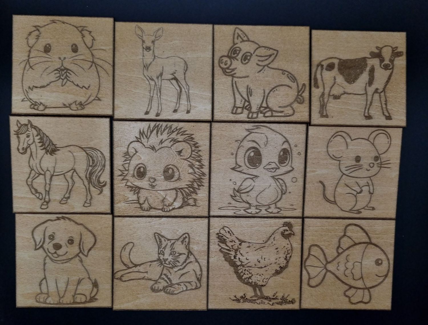 finde die Paare mit Tiermotiven 9 Paare