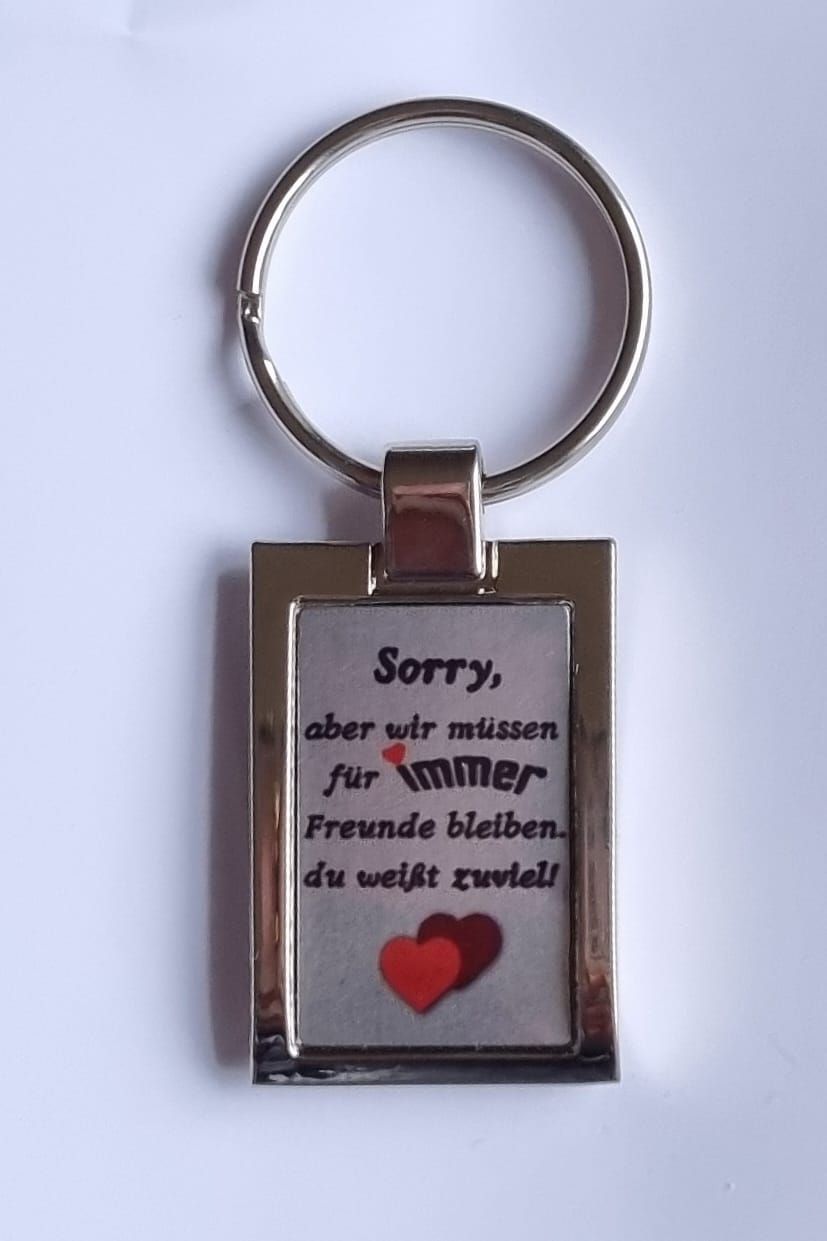 Metall Schlüsselanhänger "Beste Freunde"