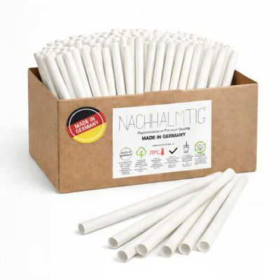 Papierstrohhalme weiß