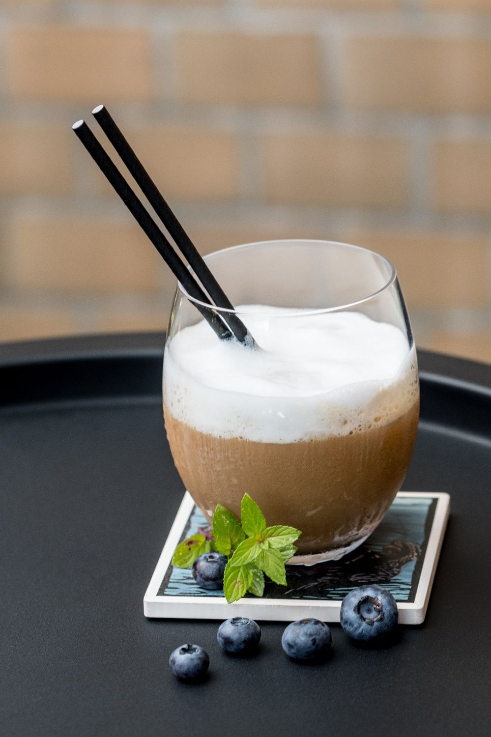 Strohhalme Papier schwarz "FREDDO" 5mmx180mm