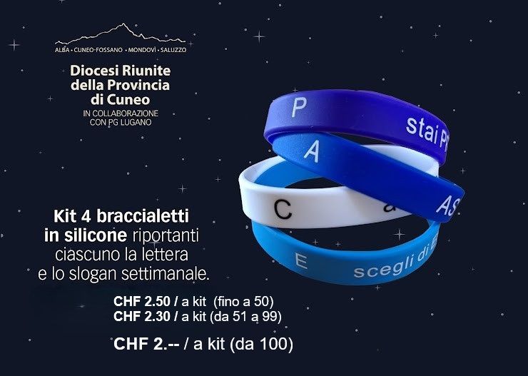 KIT 4 braccialetti in silicone