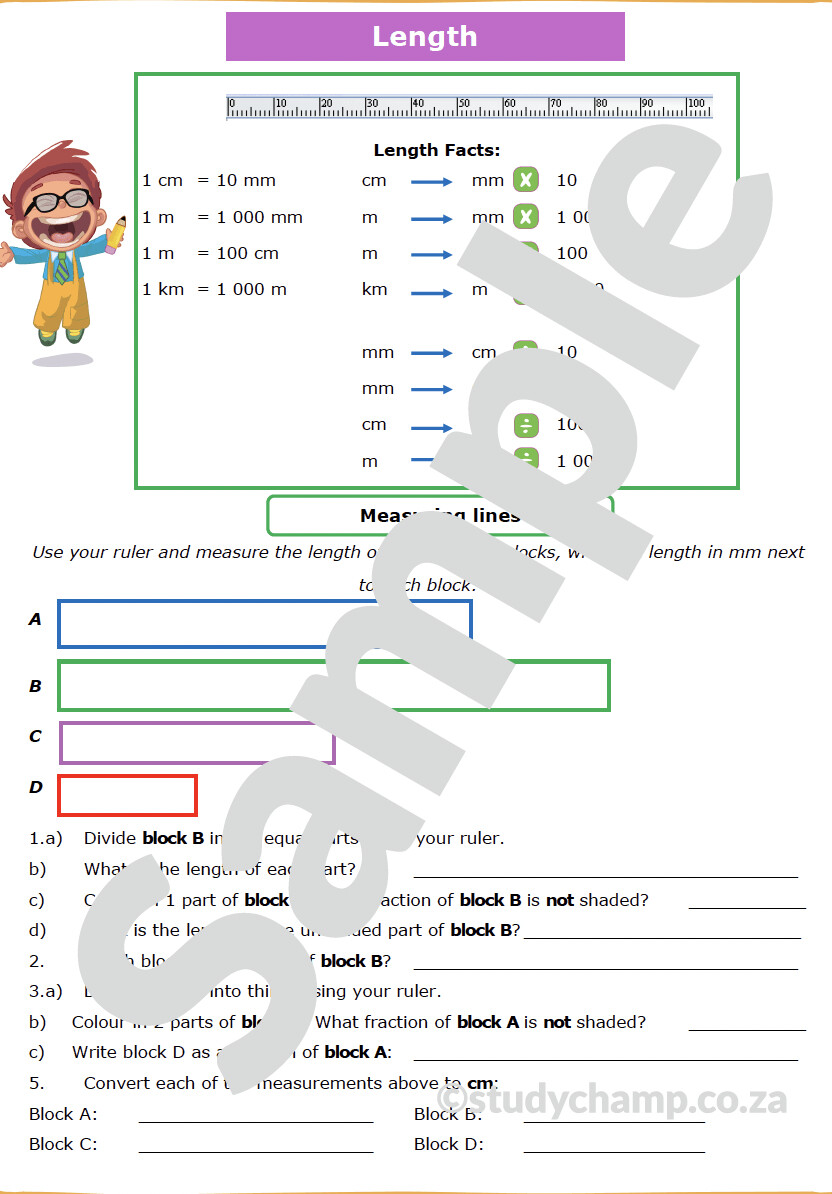 Grade 4 Mathematics workbook Measurement Length