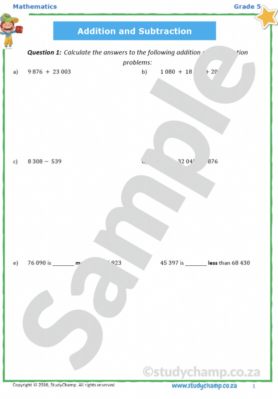 Grade 5 Mathematics Workbook: Operations - Advanced