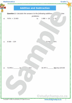 Grade 5 Mathematics Workbook: Operations - Advanced