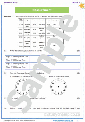 Grade 5 Mathematics Test: Mixed Concepts 5