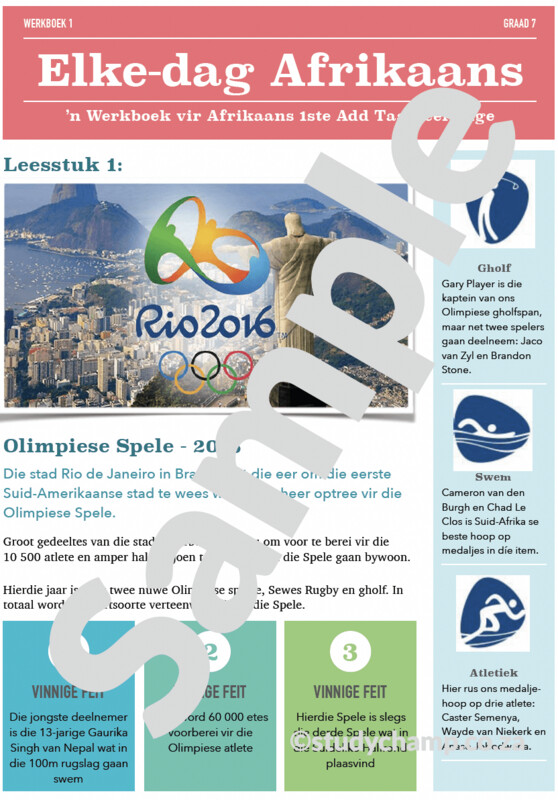 Grade 7 Afrikaans Begrip en Taal: Olimpiese Spele