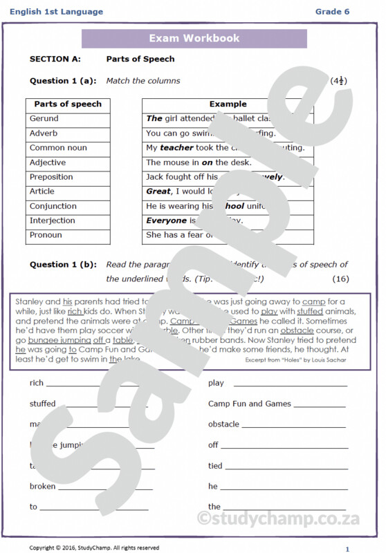 Grade 6 English Year-end Exam Revision: Language, Grammar and Poetry