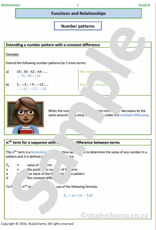 Grade 8 Mathematics Workbook: Functions and Relationships