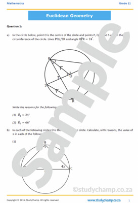 Grade 11 Mathematics Workbook: Euclidean Geometry