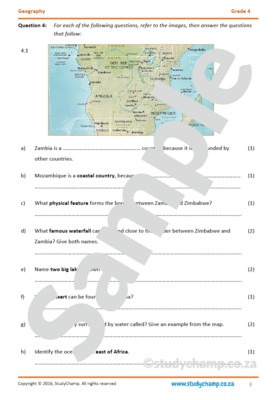 Grade 5 Geography Test: Maps and Africa