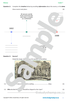 Grade 7 History Test: Cape Colonisation A