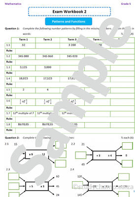 Grade 6 Maths Year-end Exam Revision: Workbook 2