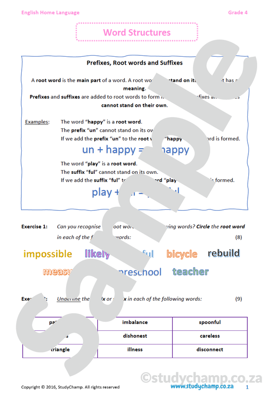 Grade 4 English: Word Structure