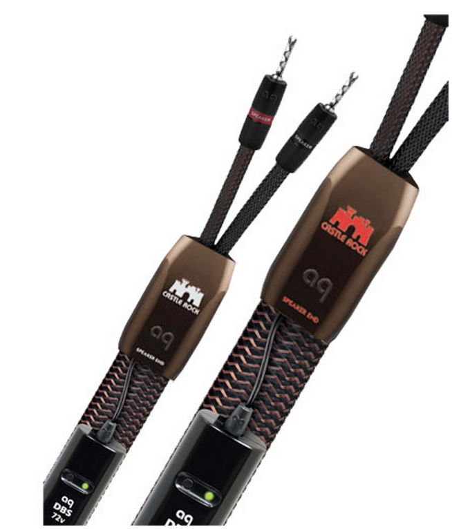 Audioquest Castle Rock Speaker Cable, 7ft Biwired Banana Pair (Factory