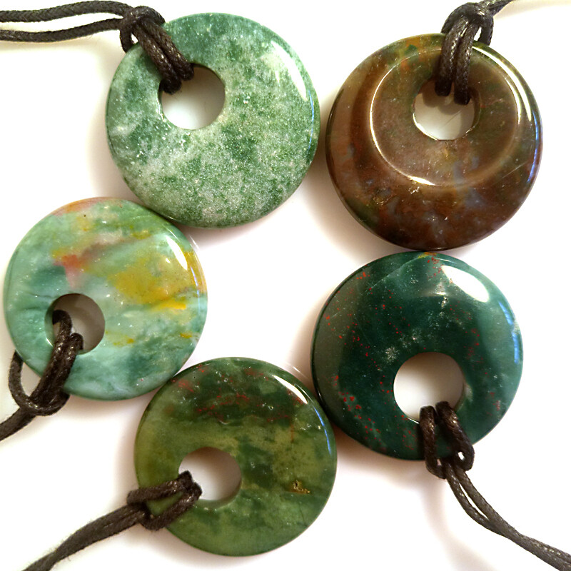 BLOODSTONE - Donut Necklace