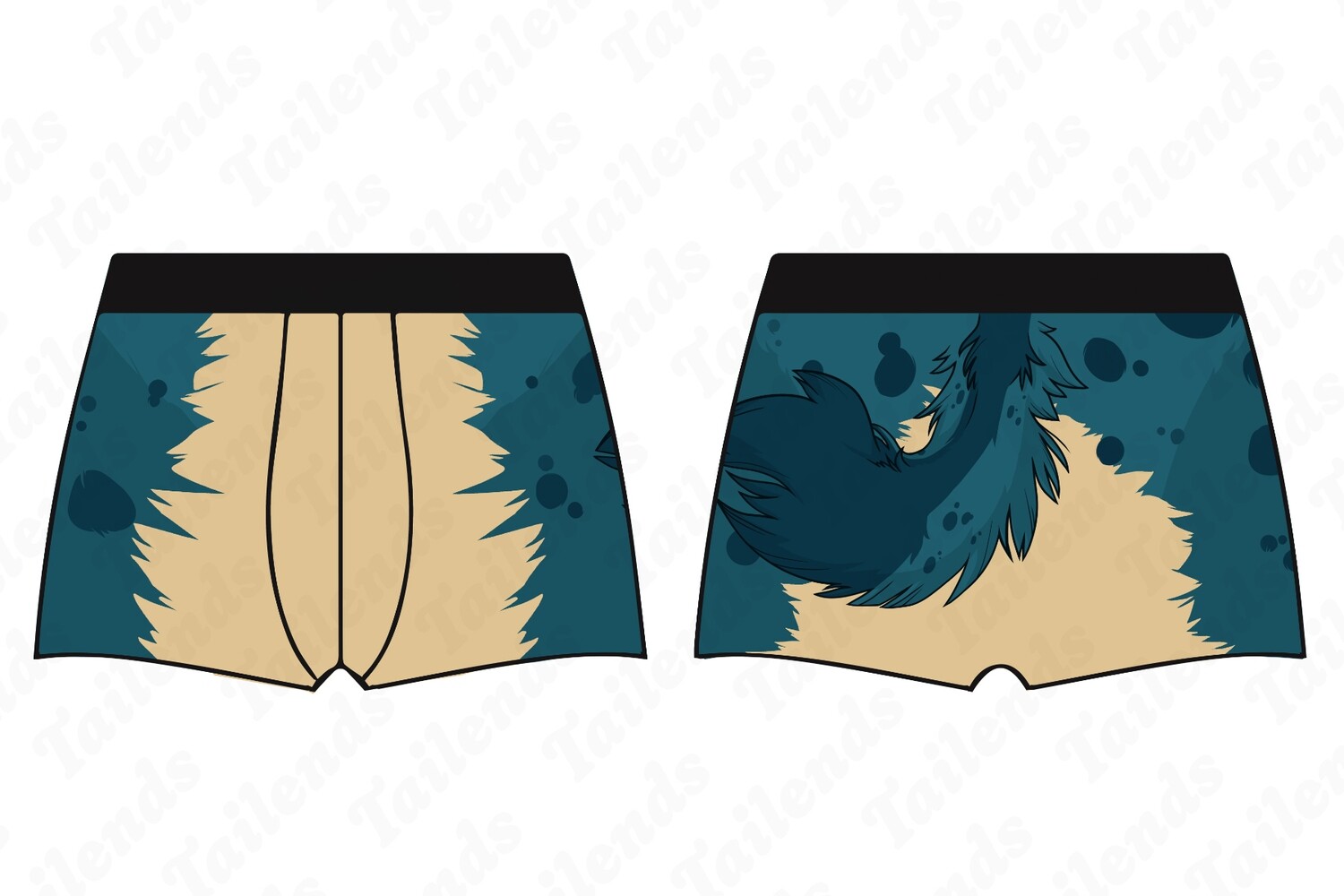 Spotty Yeen TEAL - Boxer Brief