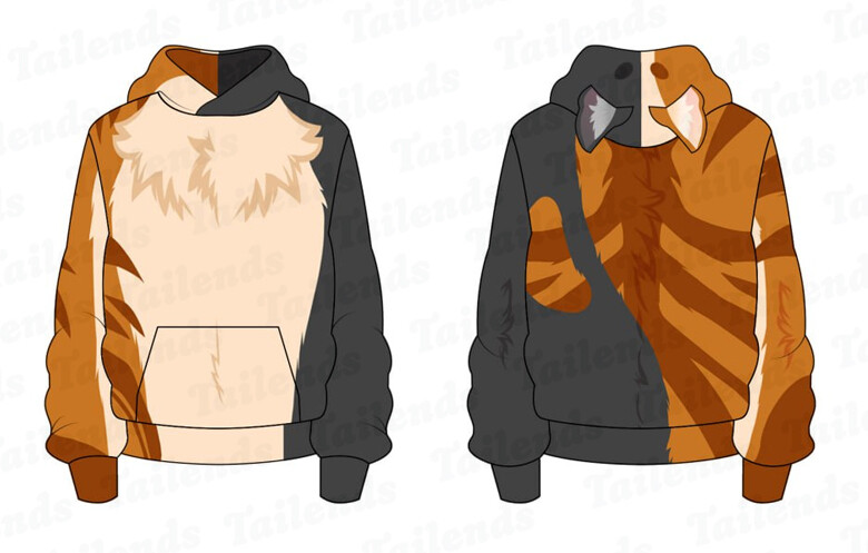 Split Cat - Comfy Hoodie