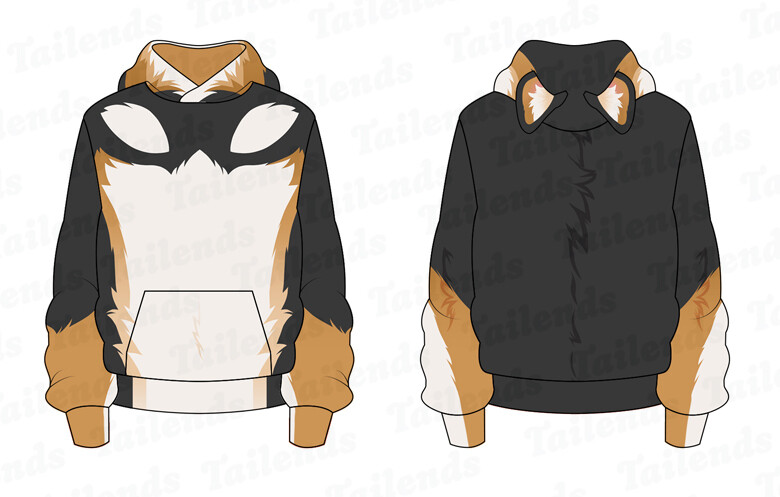 Black Shiba - Comfy Hoodie