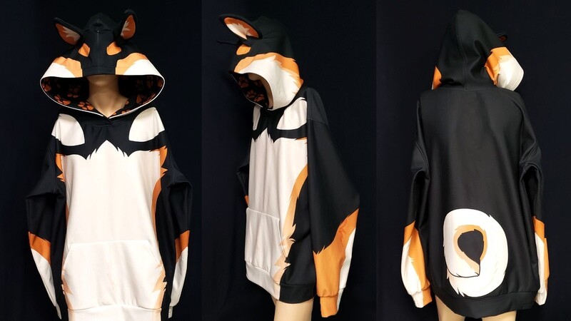 Black Shiba - Comfy Hoodie