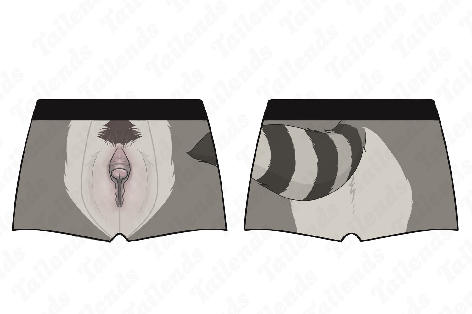 NSFW BOXER - Raccoon (Butt of the Month!)