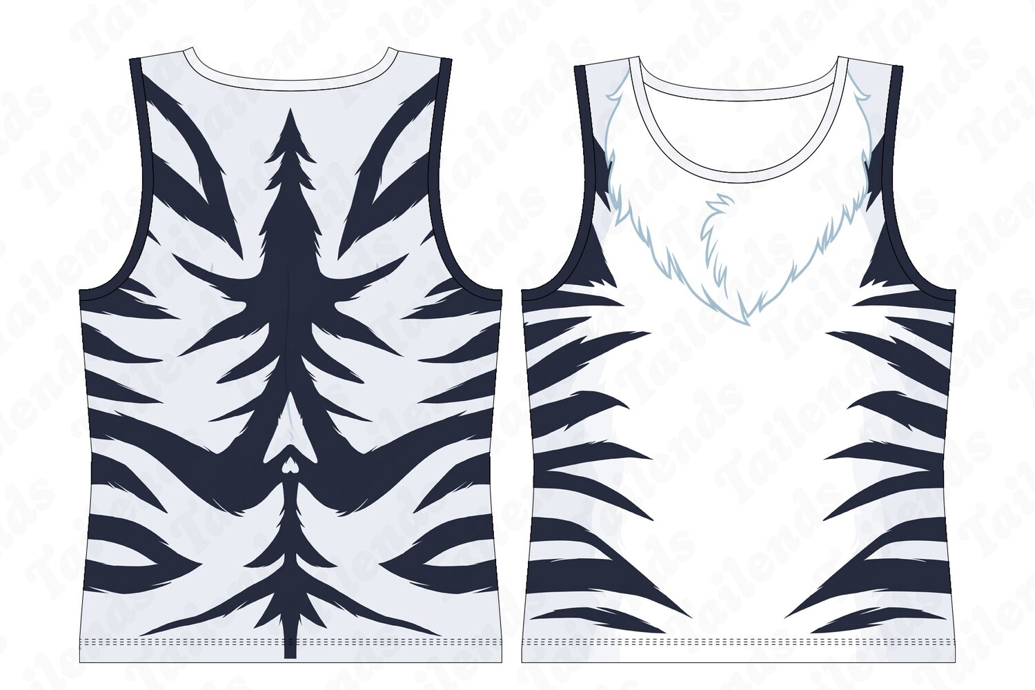 Tiger WHITE - Tank Top