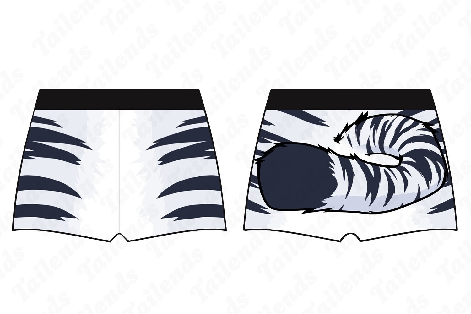 Tiger WHITE - Boyshort