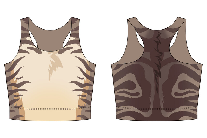 Tabby Cat - Racerback Crop