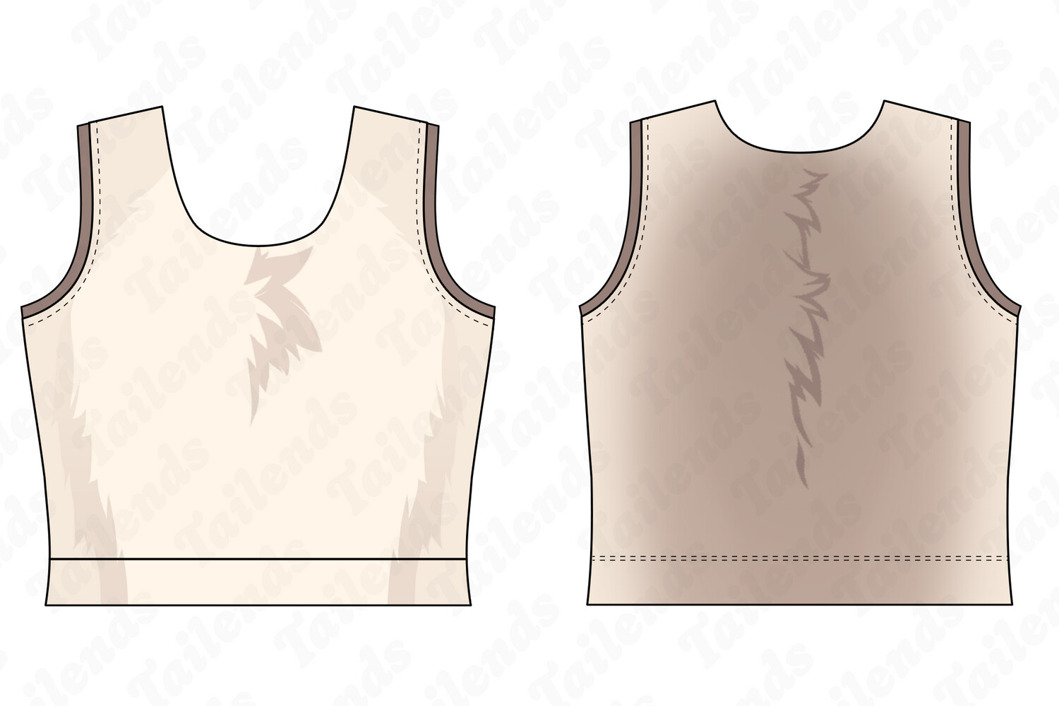 Siamese Cat - Chest Binder