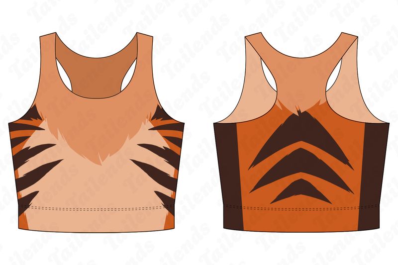 Tiger ORANGE - Racerback Crop
