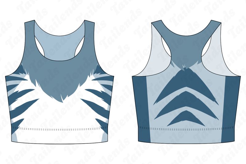 Tiger BLUE - Racerback Crop