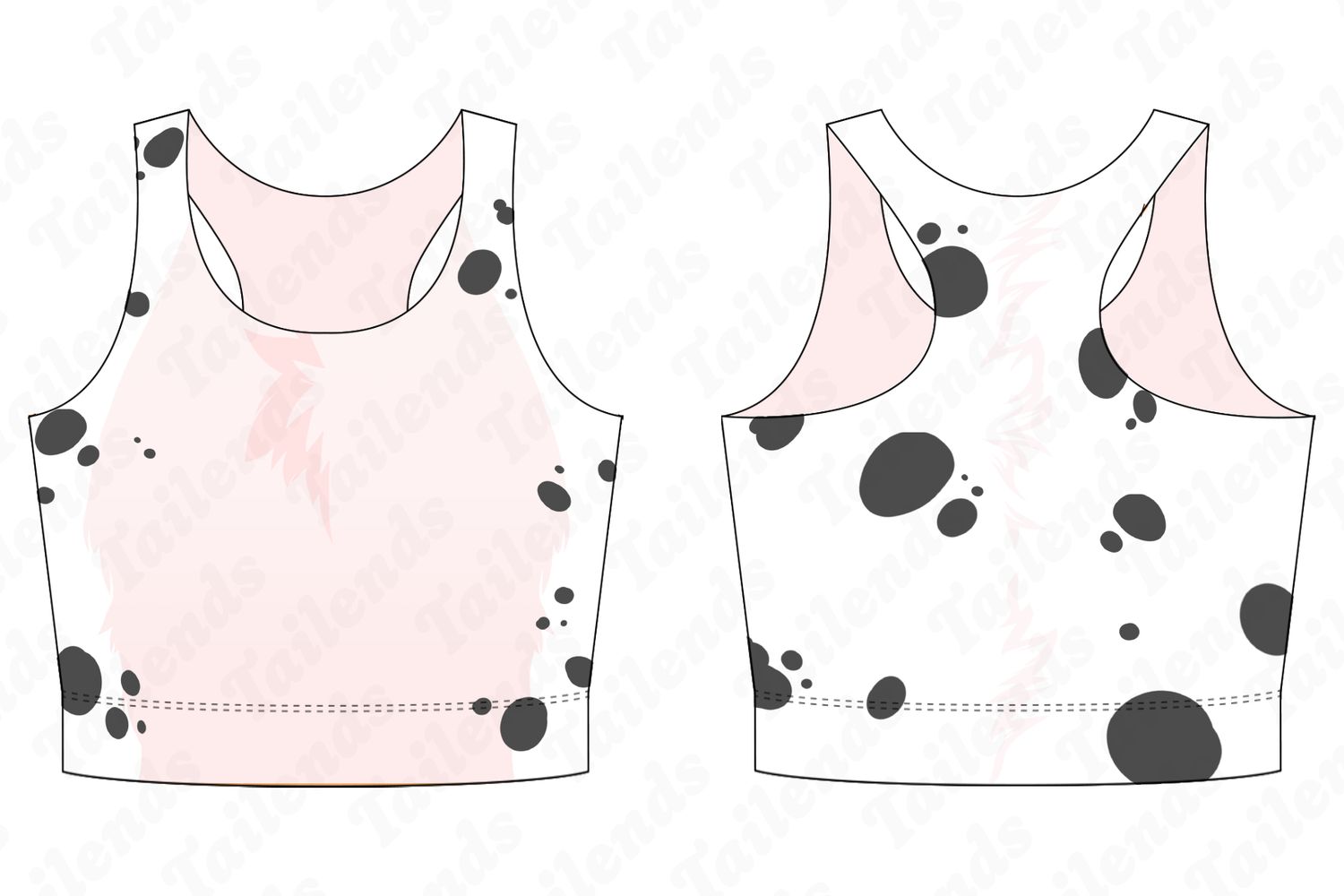 Dalmatian - Racerback Crop