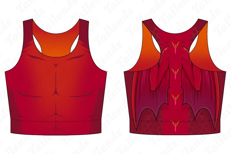 Dragon RED - Racerback Crop