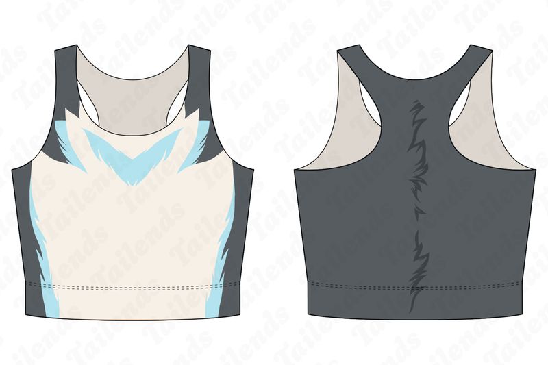 Husky BLUE - Racerback Crop