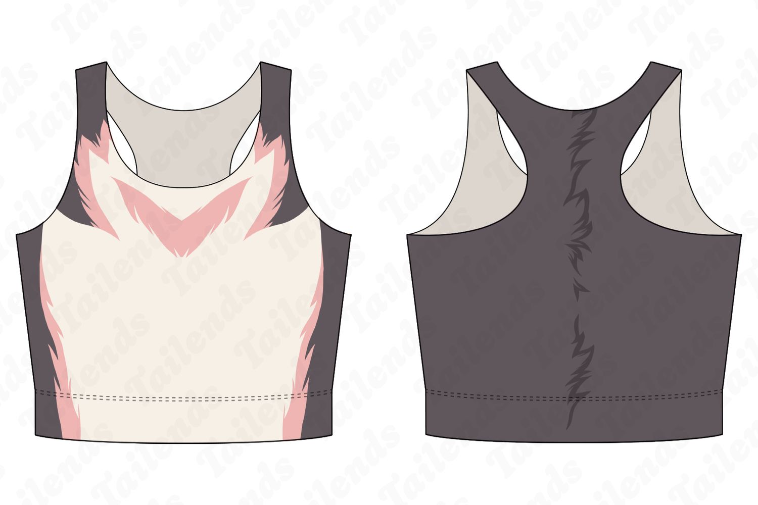 Husky PINK- Racerback Crop