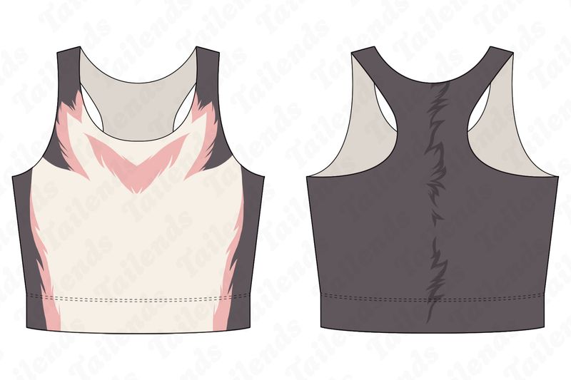 Husky PINK- Racerback Crop