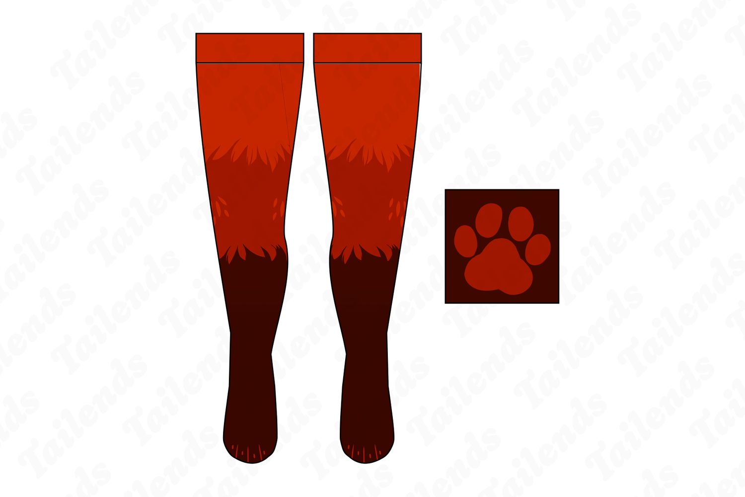 Red Panda - Thigh High Socks