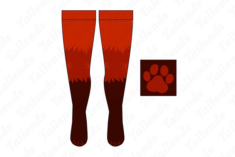 Red Panda - Thigh High Socks
