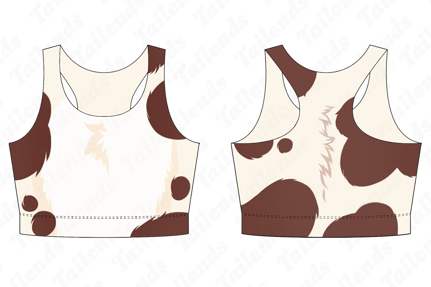 Classic Moo - Racerback Crop