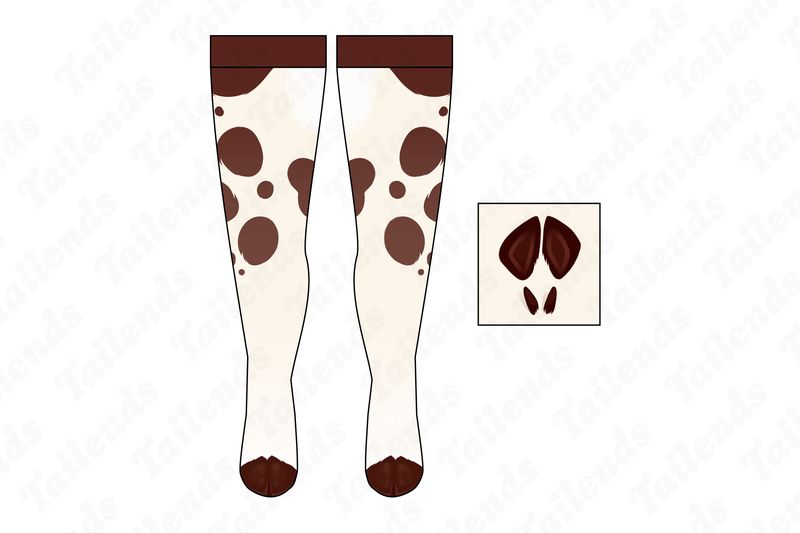 Classic Moo - Thigh High Socks